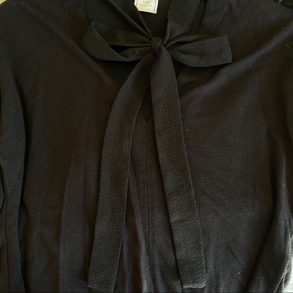 ZARA Cropped Top w/ Neck Tie - Picture 9 of 12